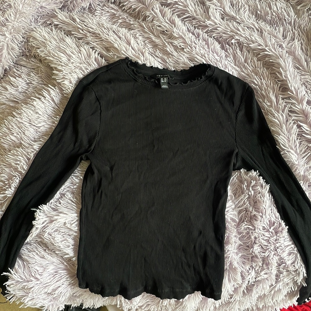 Black long sleeve blouse